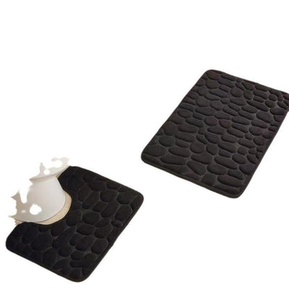 Simple Pebble Memory Sponge U-shaped Floor Mat - Pacisia