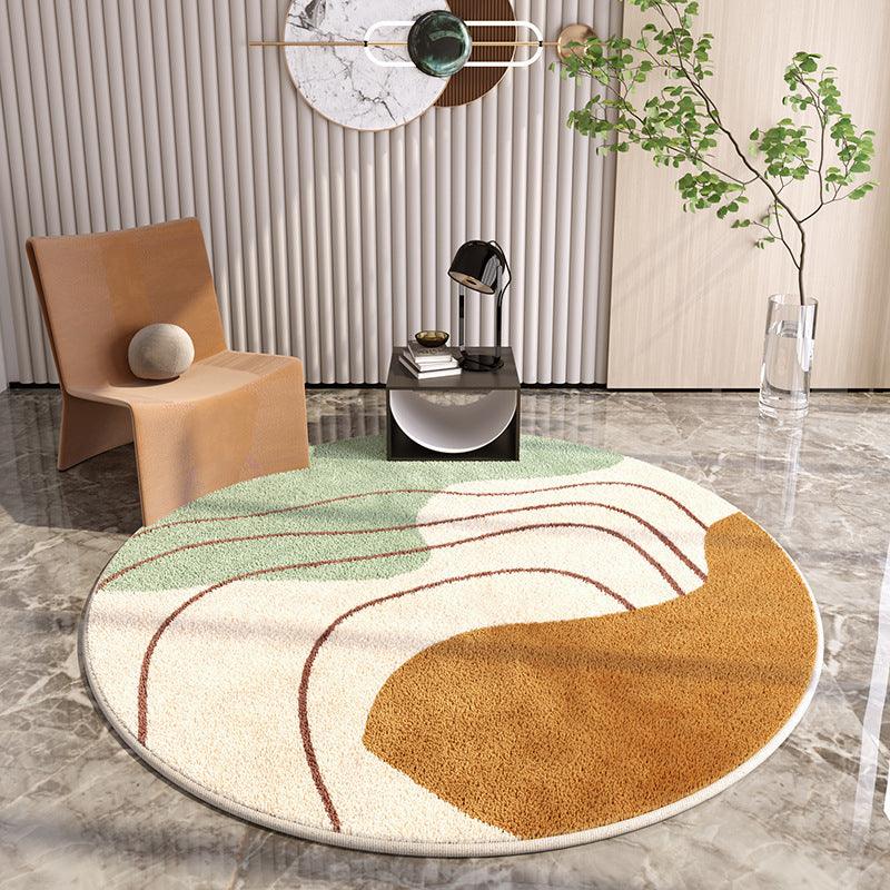 Simple Round Home Living Room Carpet Coffee Table Sofa Study Cloakroom Full Carpet - Pacisia