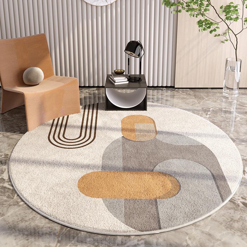 Simple Round Home Living Room Carpet Coffee Table Sofa Study Cloakroom Full Carpet - Pacisia