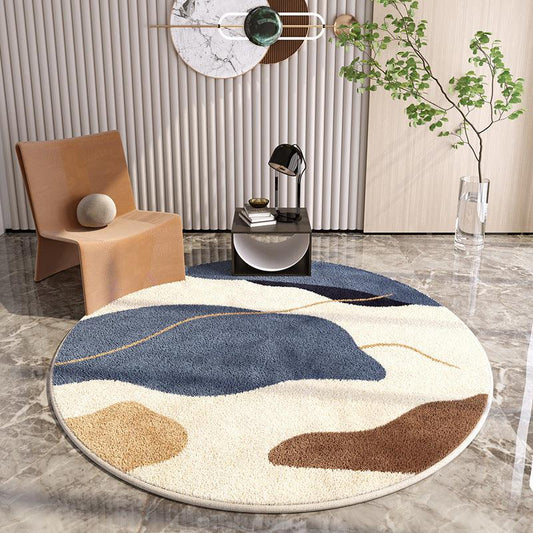 Simple Round Home Living Room Carpet Coffee Table Sofa Study Cloakroom Full Carpet - Pacisia