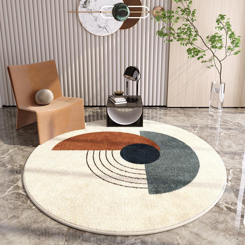 Simple Round Home Living Room Carpet Coffee Table Sofa Study Cloakroom Full Carpet - Pacisia