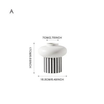 Simple semi - handmade ceramic vase - Pacisia