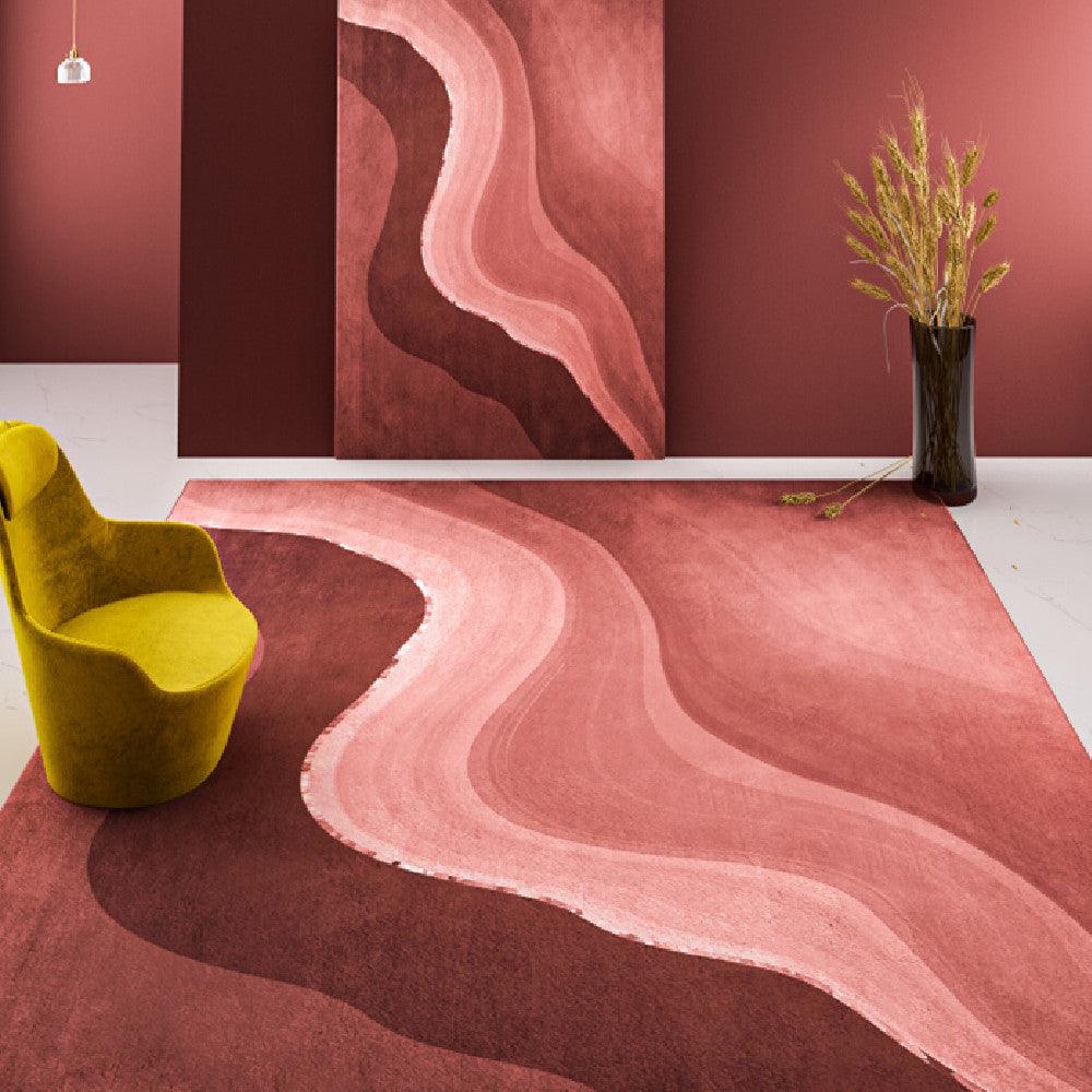 Simple Solid Color Easy To Care Table Carpet Home Sofa Bedroom Floor Mat - Pacisia