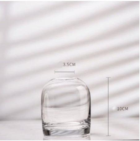 Simple Vase Creative Glass Living Room Dining Table Home Vase Vase - Pacisia