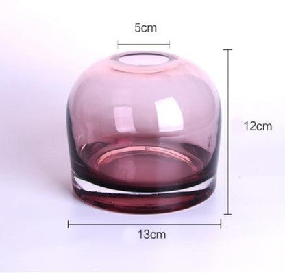 Simple Vase Creative Glass Living Room Dining Table Home Vase Vase - Pacisia