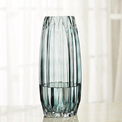 Simple Vertical Edged Glass Vase - Pacisia