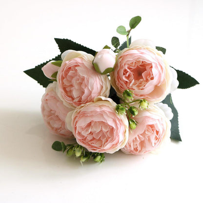 Simulation 5 Small Peony Wedding Home Artificial Flower Ornamental Flower - Pacisia