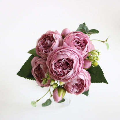 Simulation 5 Small Peony Wedding Home Artificial Flower Ornamental Flower - Pacisia