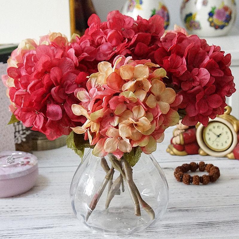Single Hydrangea Artificial Flower Bouquet Ornaments - Pacisia