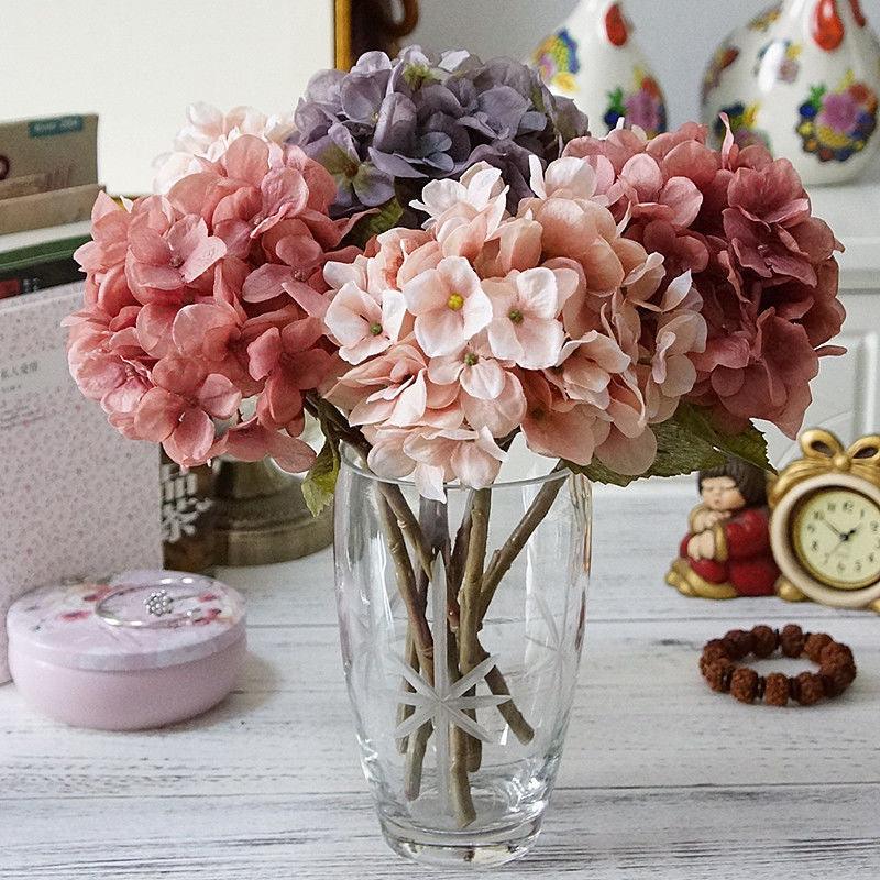 Single Hydrangea Artificial Flower Bouquet Ornaments - Pacisia