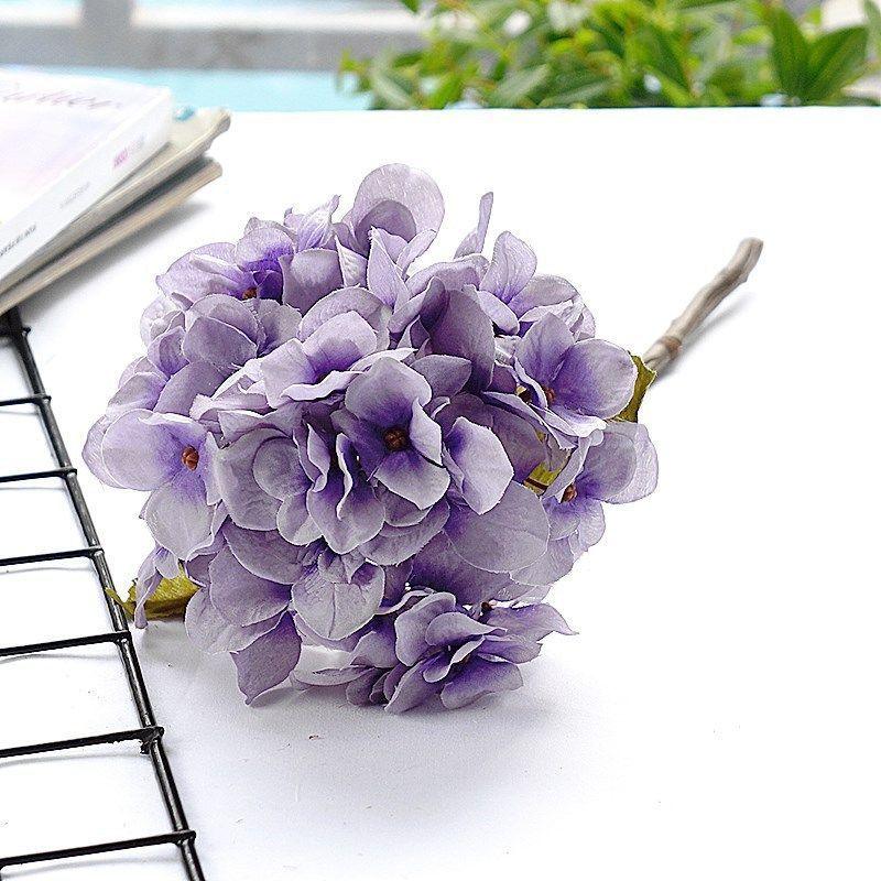Single Hydrangea Artificial Flower Bouquet Ornaments - Pacisia