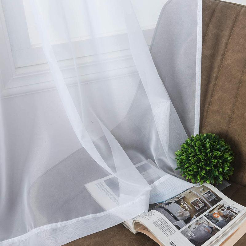 Modern Simple Thickened Solid Thin Window Gauze - Pacisia