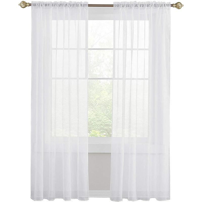 Modern Simple Thickened Solid Thin Window Gauze - Pacisia