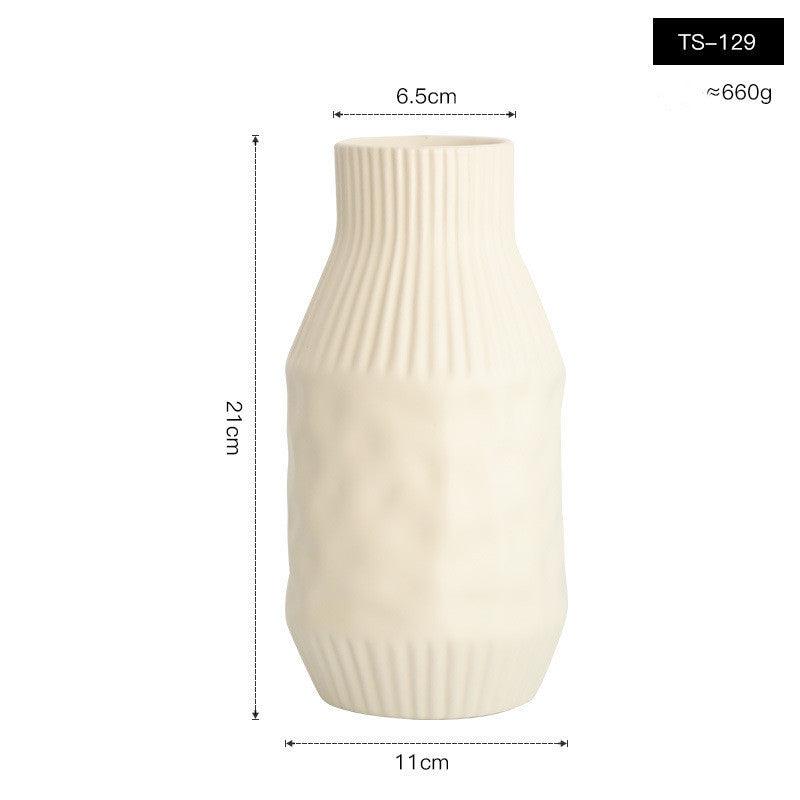 Special-shaped Ceramic Vase Flower Arrangement Living Room Dining Room - Pacisia