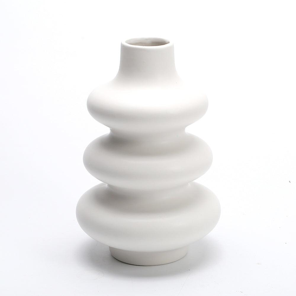 Special-shaped Ring Ceramic Vase Flower - Pacisia