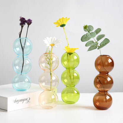 Stained Glass Bubble Vase Flower Arrangement - Pacisia