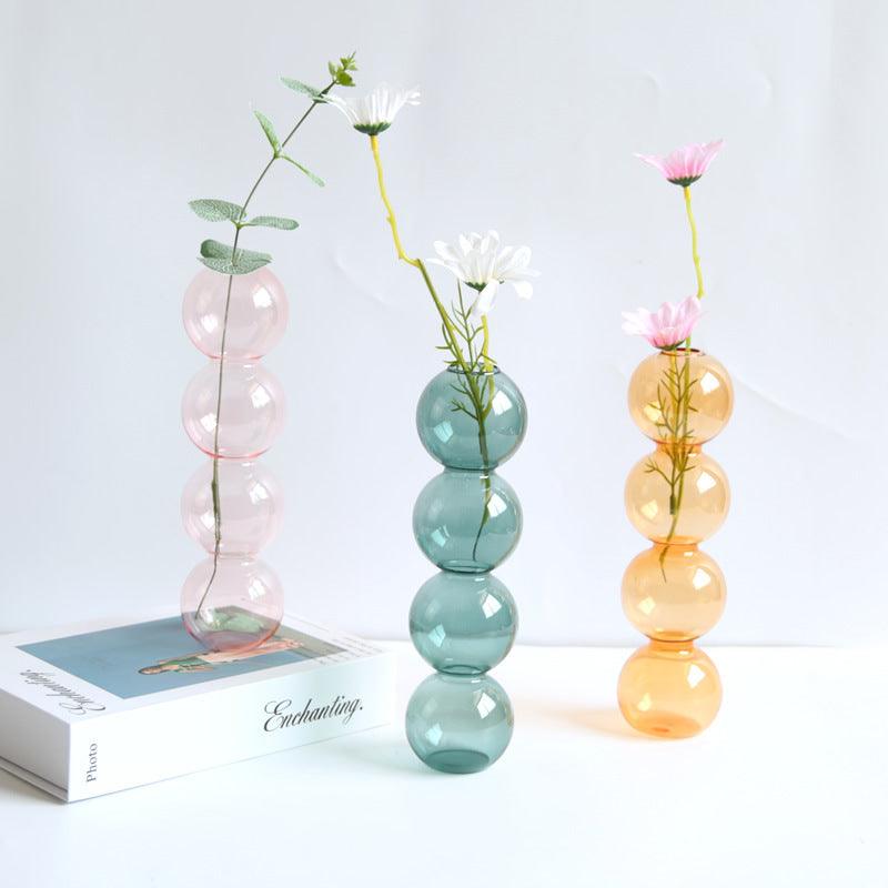 Stained Glass Bubble Vase Flower Arrangement - Pacisia