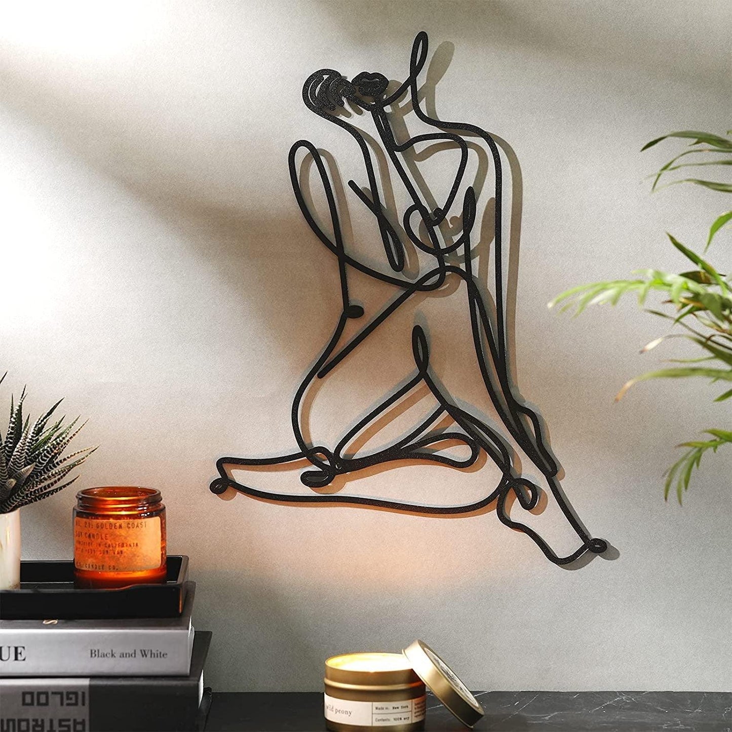 Standing Posture Art Abstract Metal Decoration Wall Pendant - Pacisia