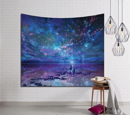 Star Guardian Indian Mandala Tapestry Wall Hanging Bohemian Gypsy Psychedelic Tapiz Witchcraft Tapestry - Pacisia