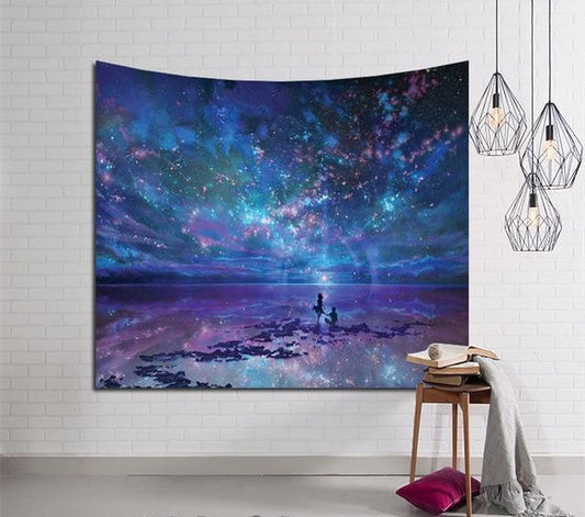 Star Guardian Indian Mandala Tapestry Wall Hanging Bohemian Gypsy Psychedelic Tapiz Witchcraft Tapestry - Pacisia