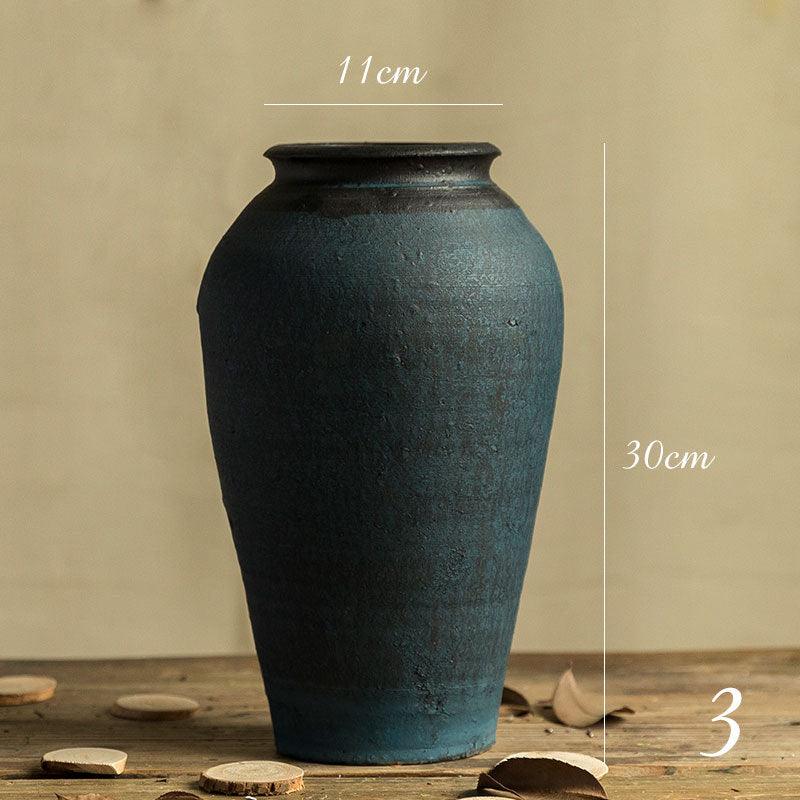 Stoneware Clay Pot Vase Decoration Flower Pot Living Room - Pacisia