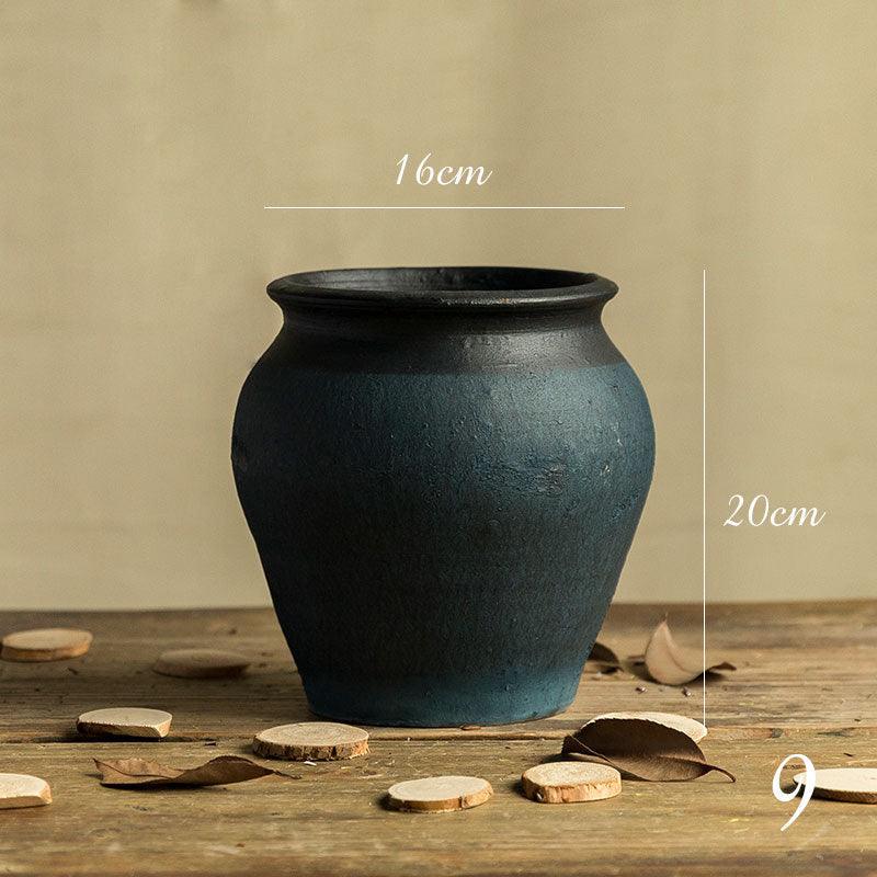 Stoneware Clay Pot Vase Decoration Flower Pot Living Room - Pacisia