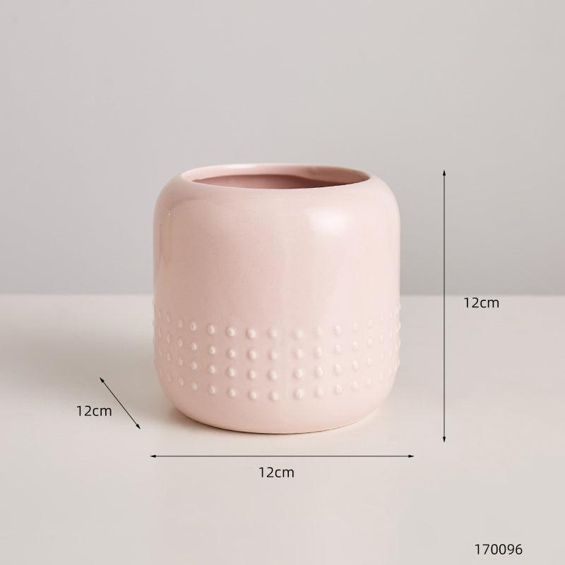Straight Ceramic Vase Modern Minimalist Decoration Table Insert - Pacisia