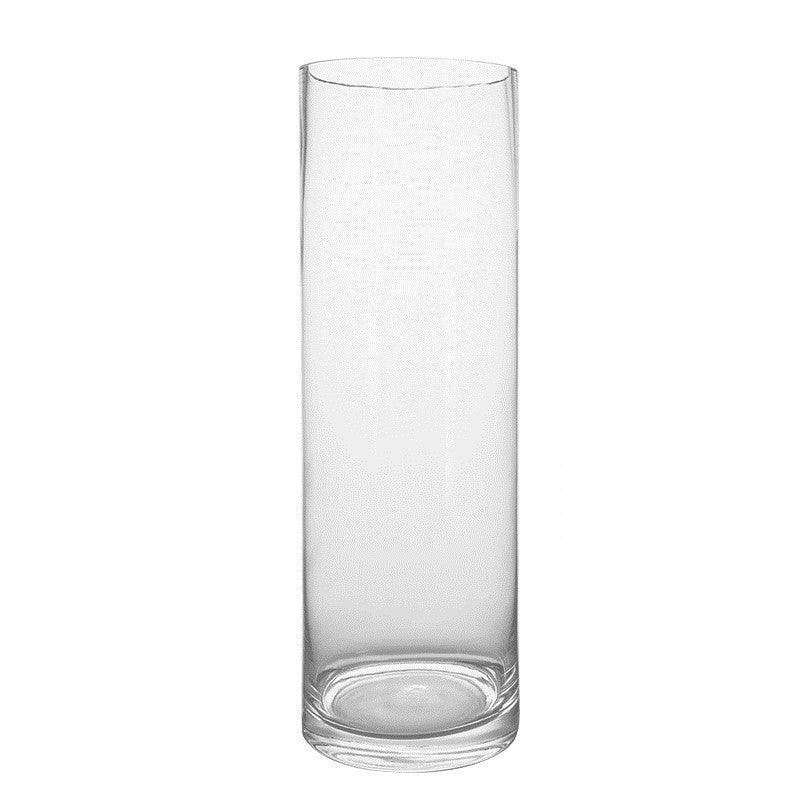 Straight Vase Glass Transparent Large Flower Arrangement Water - Pacisia