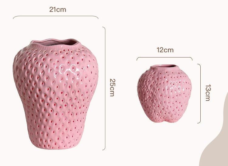 Strawberry Vase Ceramic Decoration Style Good-looking High-grade Hydroponic - Pacisia