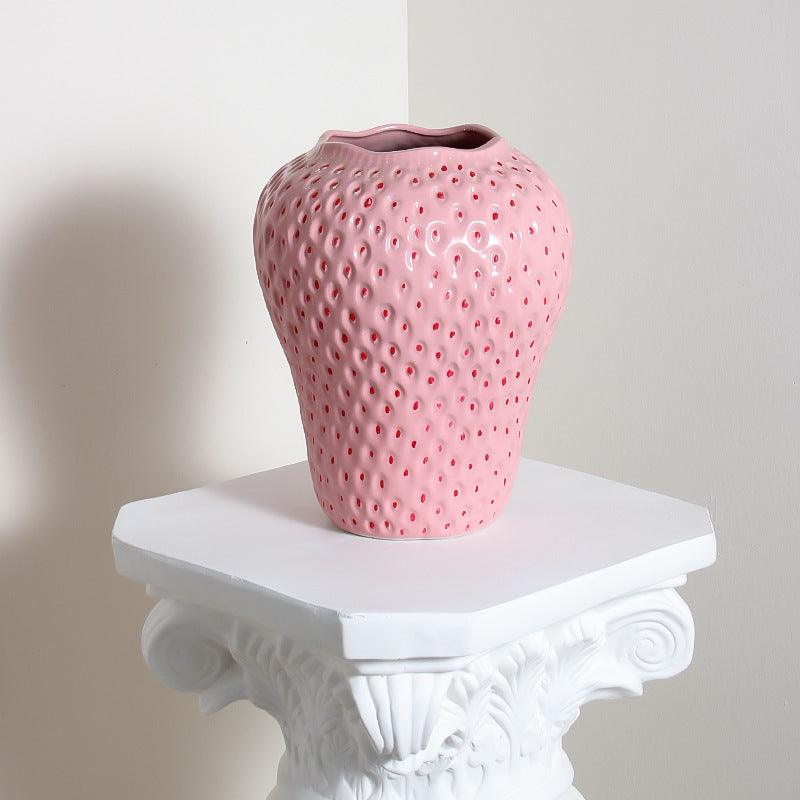 Strawberry Vase Ceramic Decoration Style Good-looking High-grade Hydroponic - Pacisia