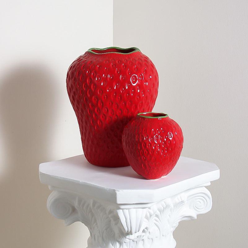 Strawberry Vase Ceramic Decoration Style Good-looking High-grade Hydroponic - Pacisia