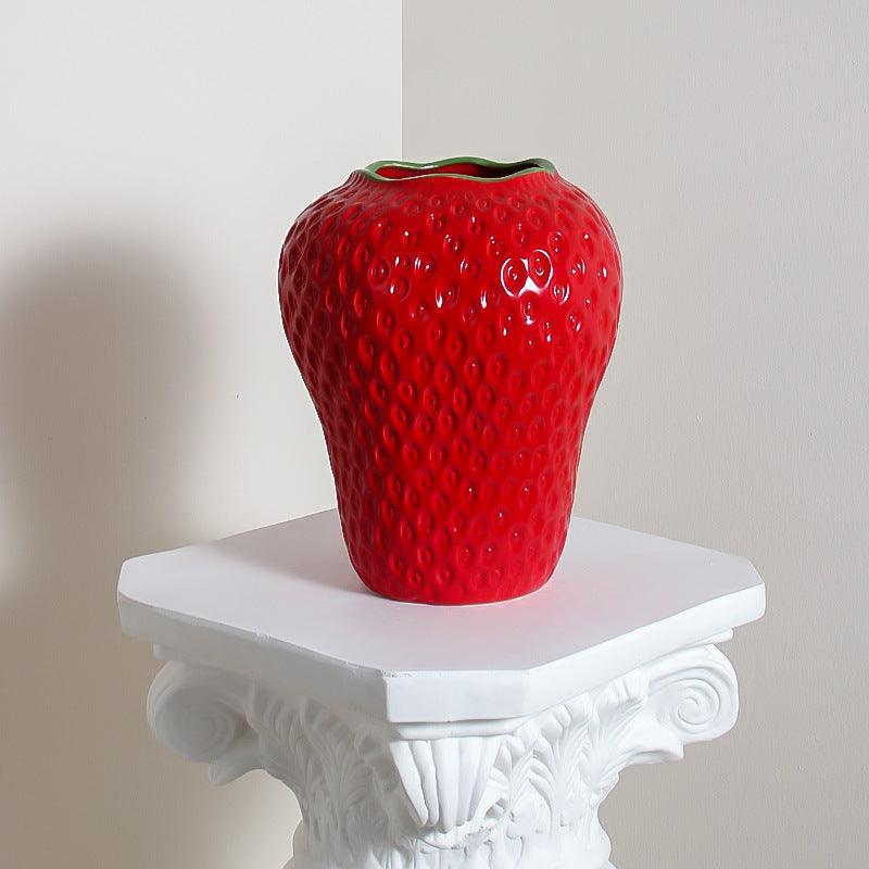 Strawberry Vase Ceramic Decoration Style Good-looking High-grade Hydroponic - Pacisia