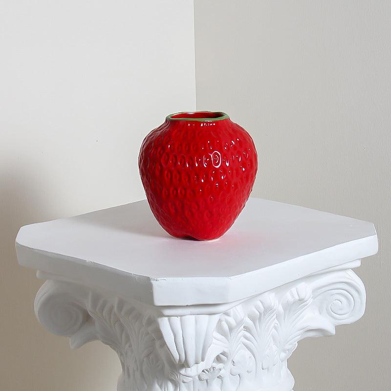 Strawberry Vase Ceramic Decoration Style Good-looking High-grade Hydroponic - Pacisia