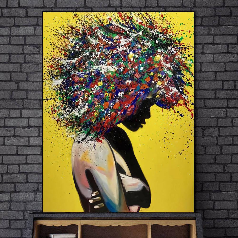 Street style graffiti painting canvas painting - Pacisia