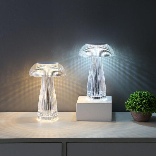 Creative Crystal Lamp Jellyfish Table Lamp Light Luxury Touch Decoration Home Decor - Pacisia