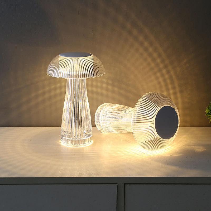 Creative Crystal Lamp Jellyfish Table Lamp Light Luxury Touch Decoration Home Decor - Pacisia