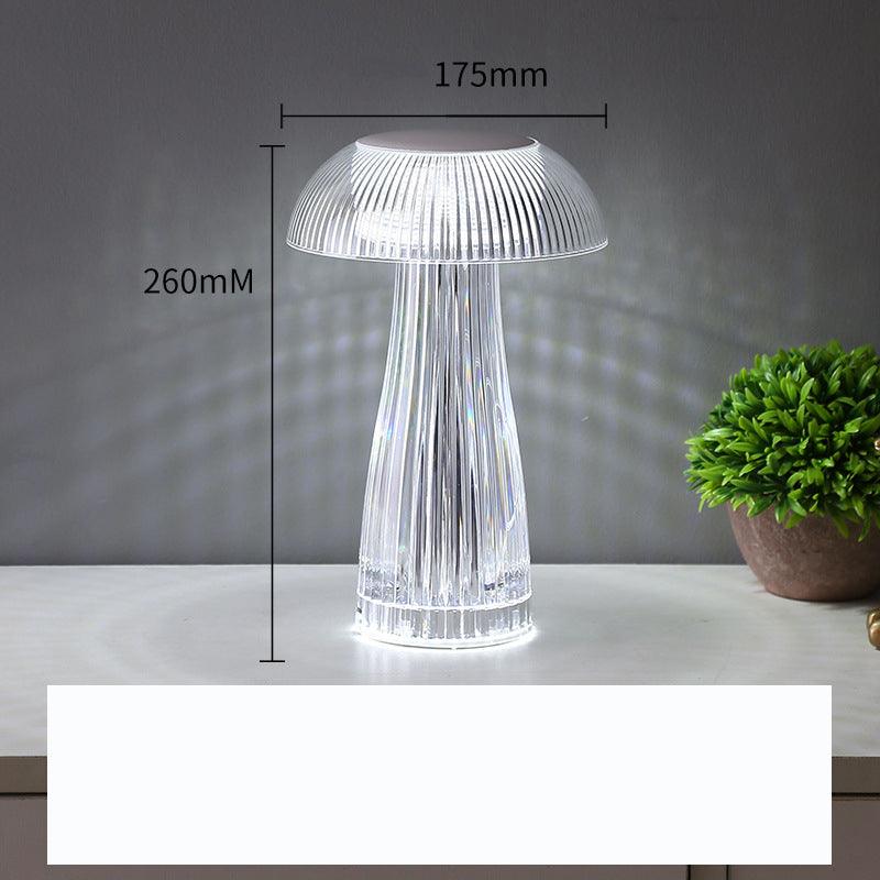 Creative Crystal Lamp Jellyfish Table Lamp Light Luxury Touch Decoration Home Decor - Pacisia