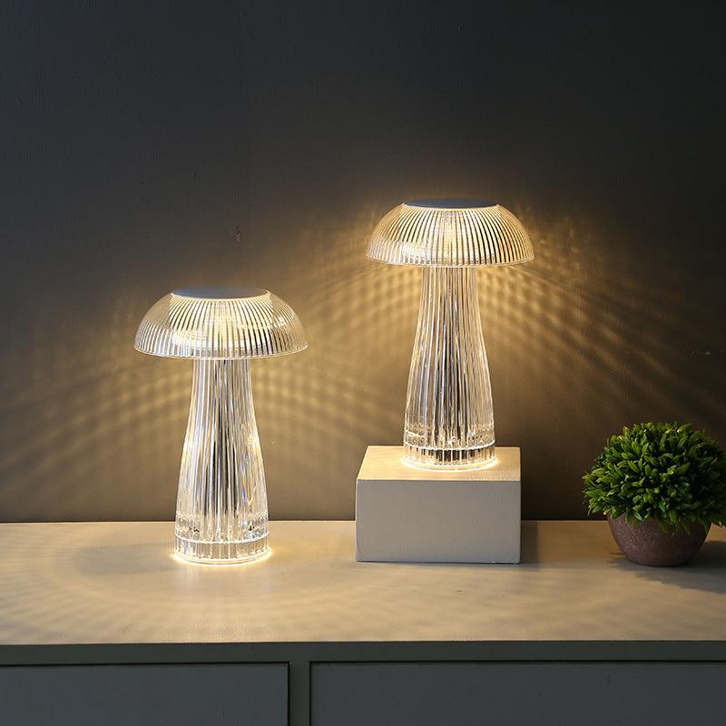 Creative Crystal Lamp Jellyfish Table Lamp Light Luxury Touch Decoration Home Decor - Pacisia