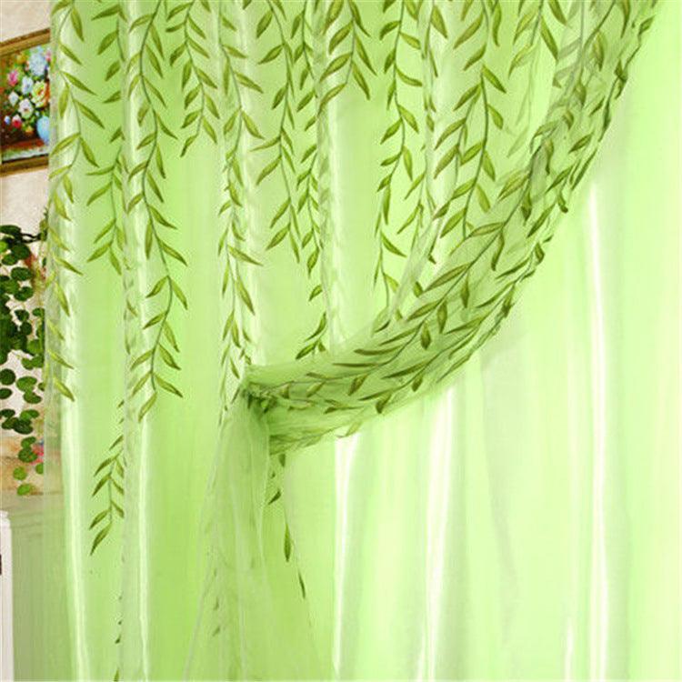 Sunflower Printing Translucent And Breathable Balcony Living Room Curtains And Screens - Pacisia