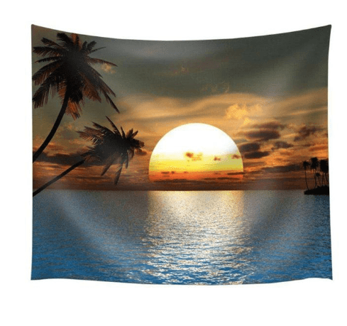 Sunset Beach Tapestry - Pacisia