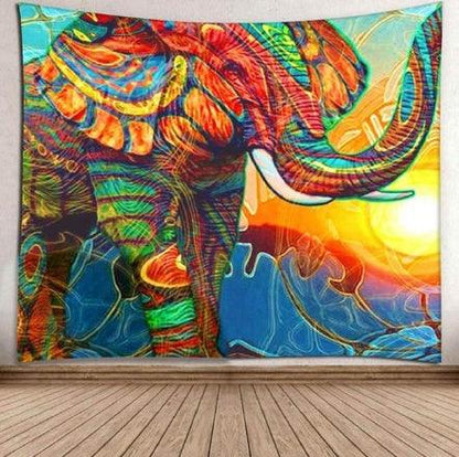 Sunshine Elephant Tapestry Home Art Decoration - Pacisia