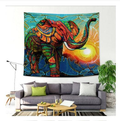 Sunshine Elephant Tapestry Home Art Decoration - Pacisia