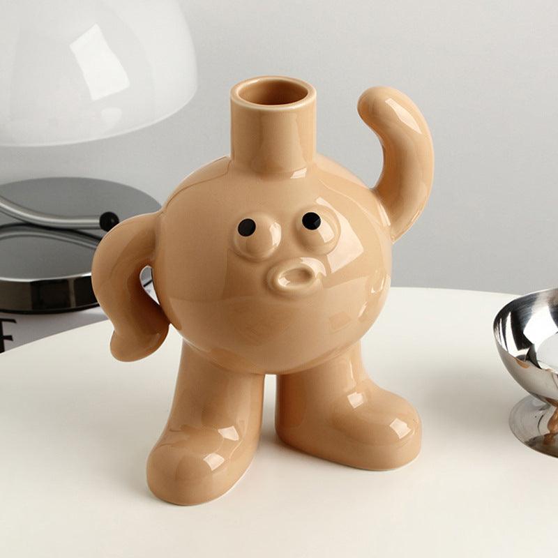 Table Of Porch Of Pottery And Porcelain Of Big Foot Floret Vase - Pacisia