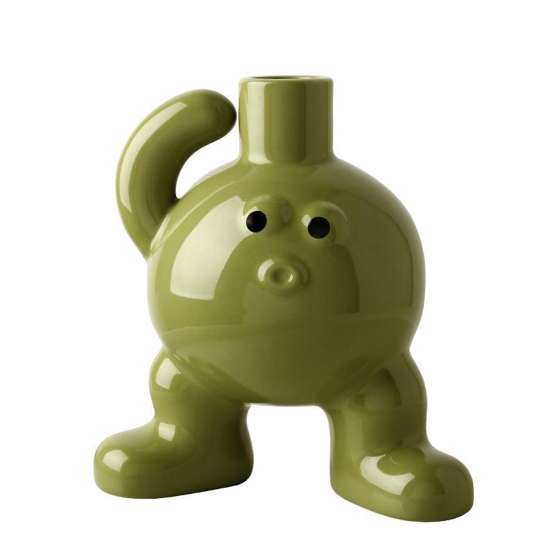 Table Of Porch Of Pottery And Porcelain Of Big Foot Floret Vase - Pacisia