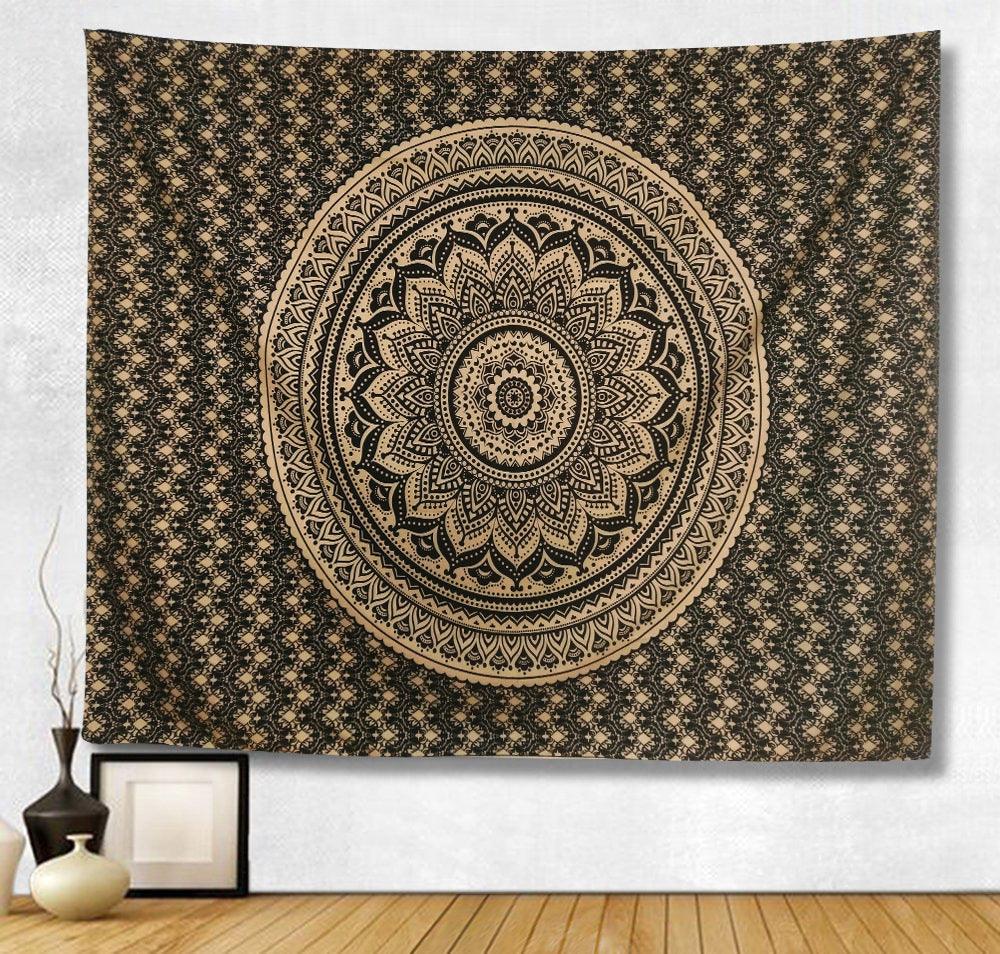 Tapestry Bedroom Hanging Cloth Mandala Flower Digital Printing Amazon Home Mural Curtain - Pacisia