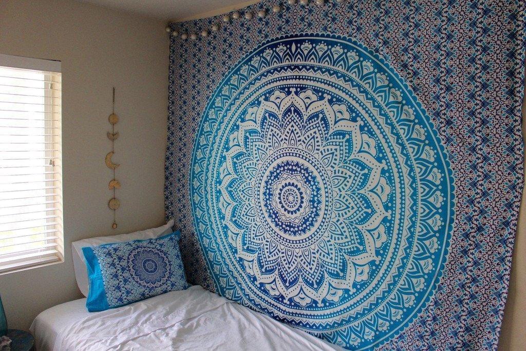 Tapestry Bedroom Hanging Cloth Mandala Flower Digital Printing Amazon Home Mural Curtain - Pacisia