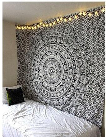 Tapestry Bedroom Hanging Cloth Mandala Flower Digital Printing Amazon Home Mural Curtain - Pacisia