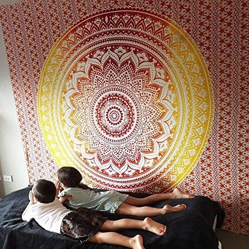 Tapestry Bedroom Hanging Cloth Mandala Flower Digital Printing Amazon Home Mural Curtain - Pacisia