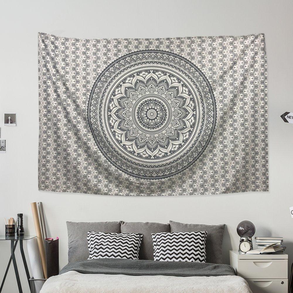 Tapestry Bedroom Hanging Cloth Mandala Flower Digital Printing Amazon Home Mural Curtain - Pacisia