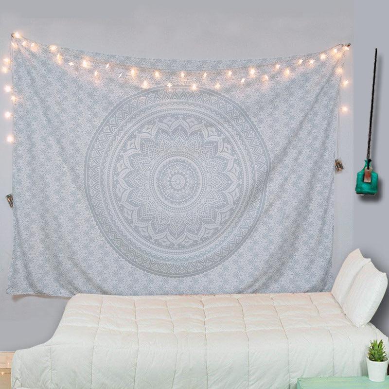 Tapestry Bedroom Hanging Cloth Mandala Flower Digital Printing Amazon Home Mural Curtain - Pacisia